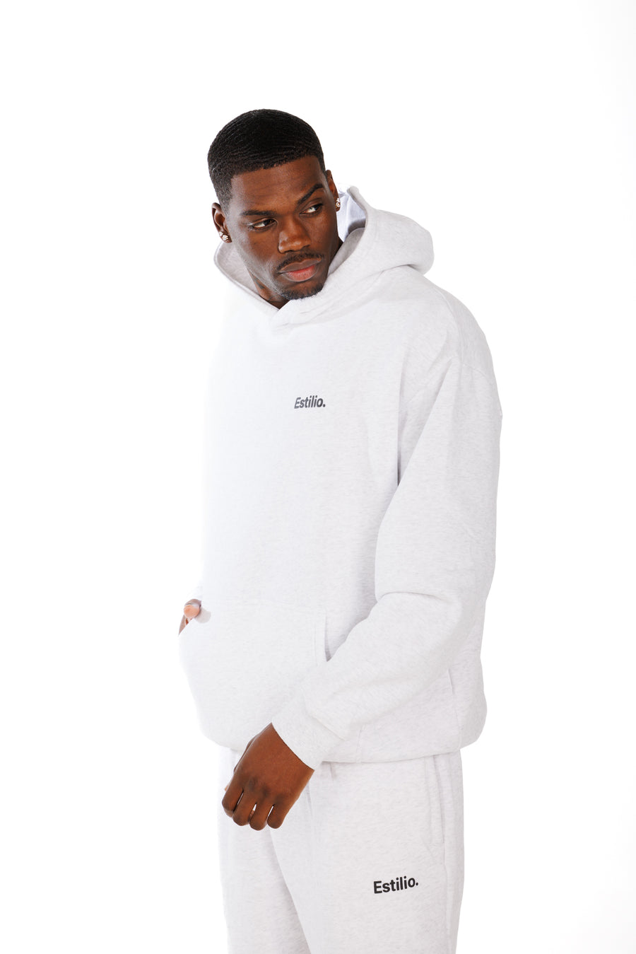 'Central' Hoodie - Marl Grey