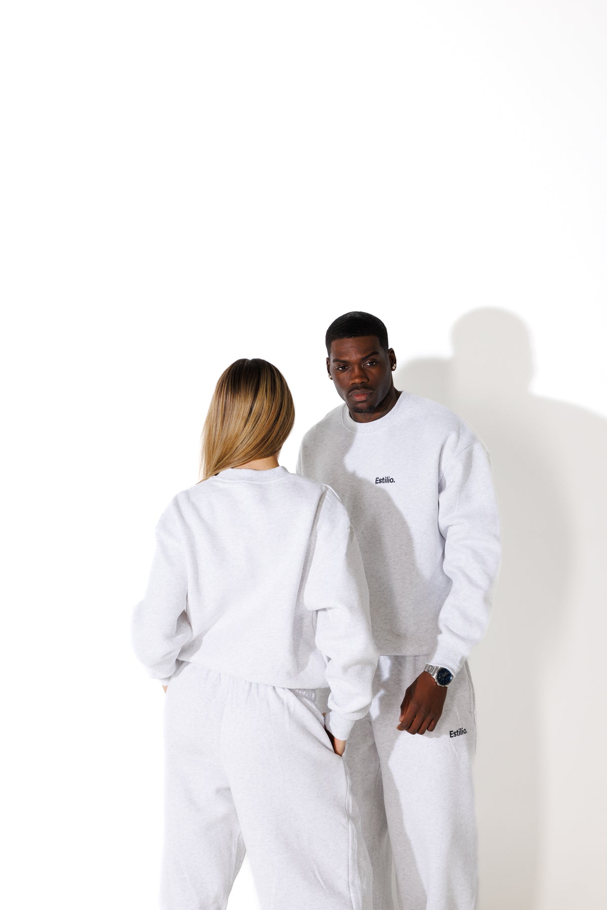 'Central' Crewneck - Marl Grey