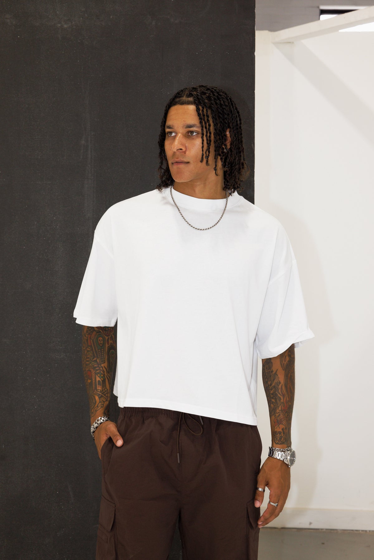 The Crop Tee - White