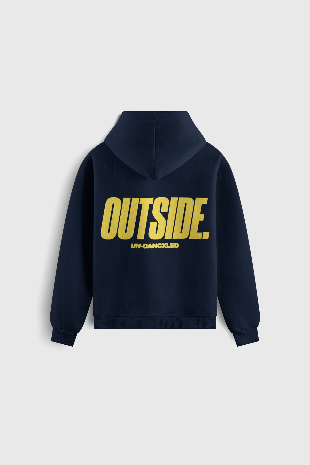‘OUTSIDE.’ Hoodie — Blue / Yellow