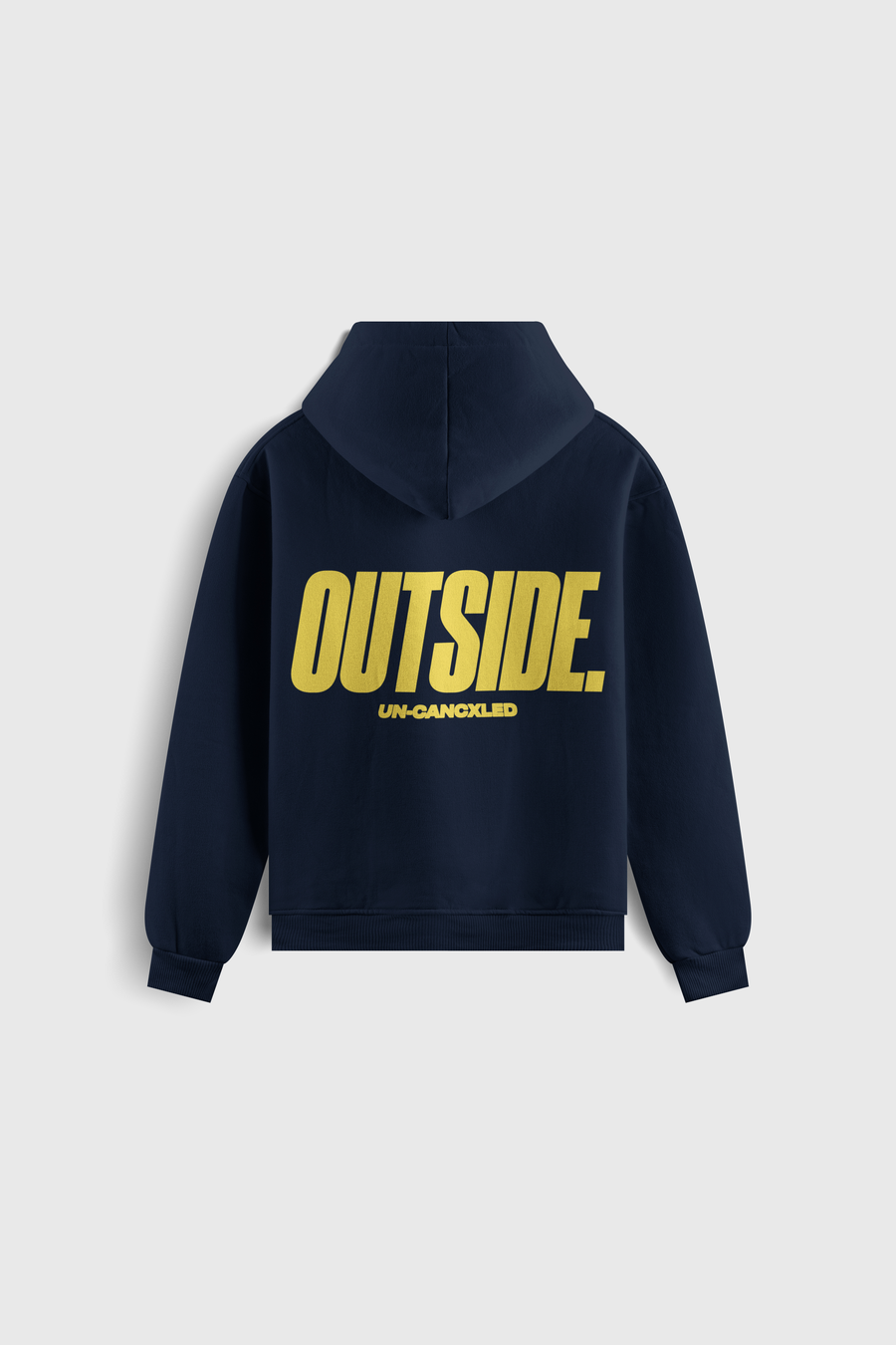 ‘OUTSIDE.’ Hoodie — Blue / Yellow